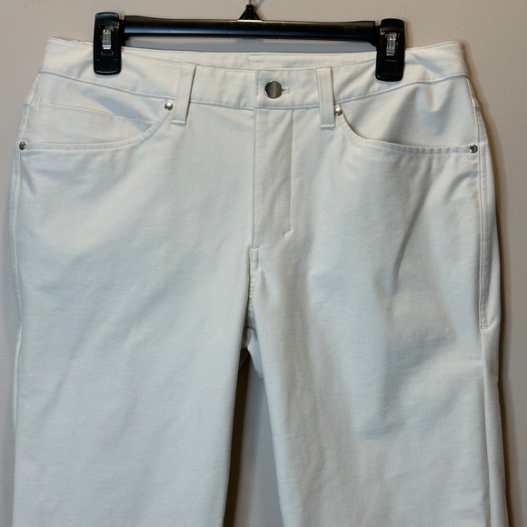 Lululemon ABC Slim Fit Trouser Pants Mens Size 31x31 Utilitech Ivory Performance - Picture 3 of 12